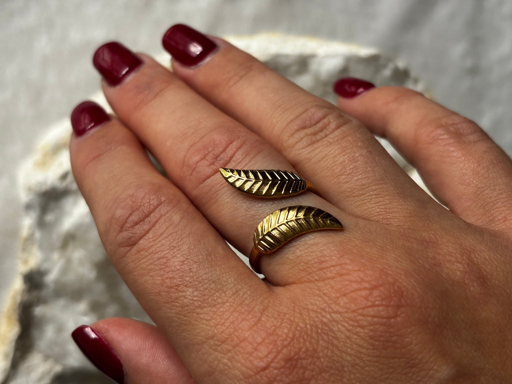 Bague Laurier Éveil de lumière