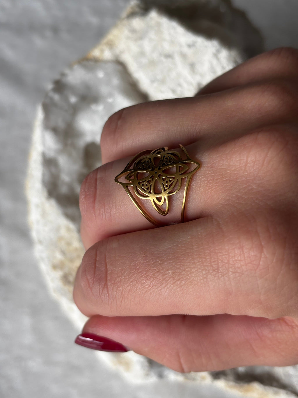 Bague Noeud de sorcière Éveil de lumière