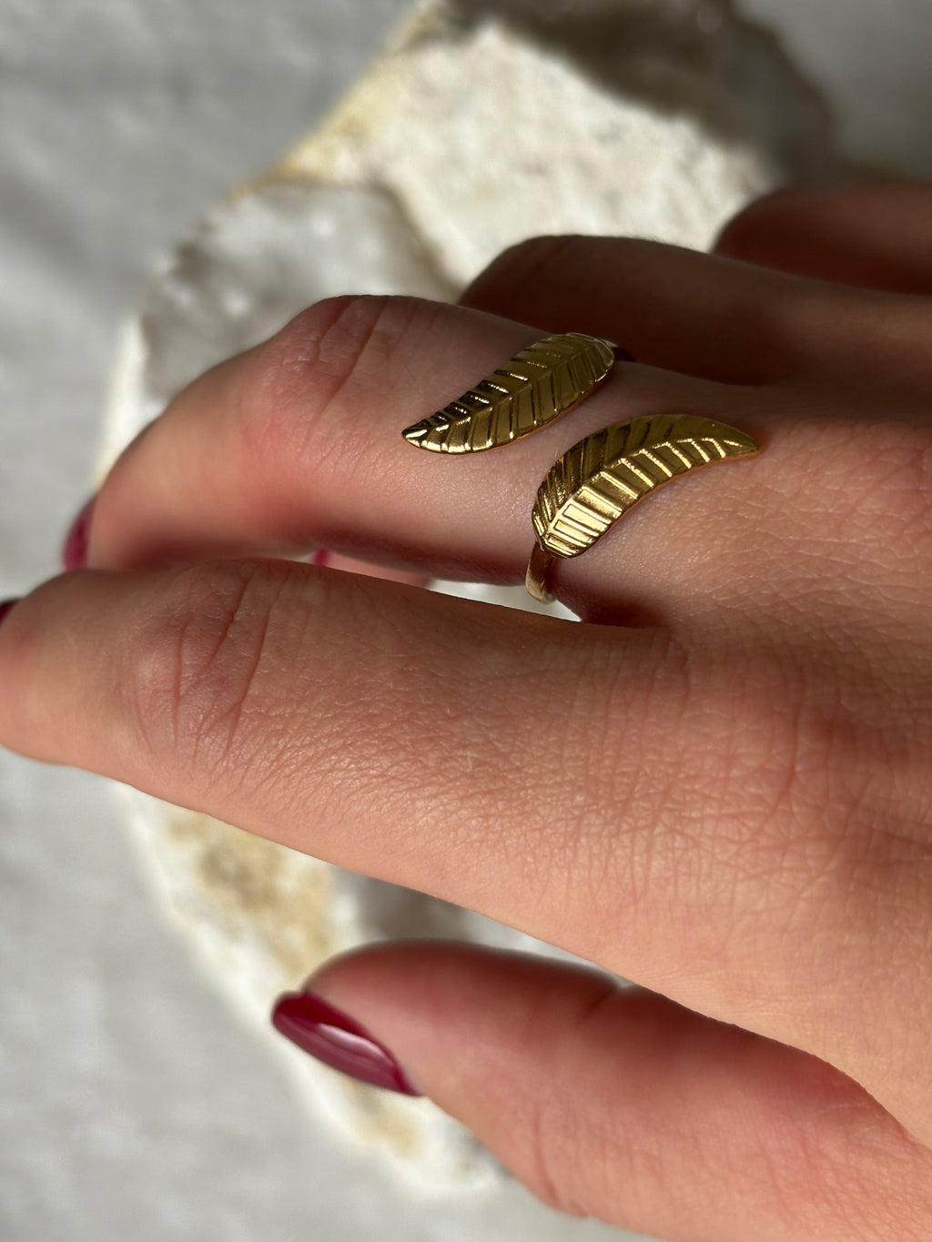 Bague Laurier Éveil de lumière