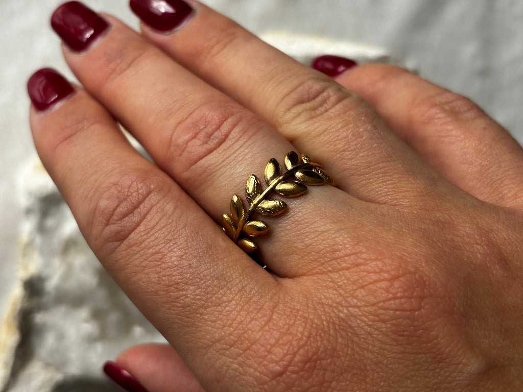 Bague Laurier Éveil de lumière