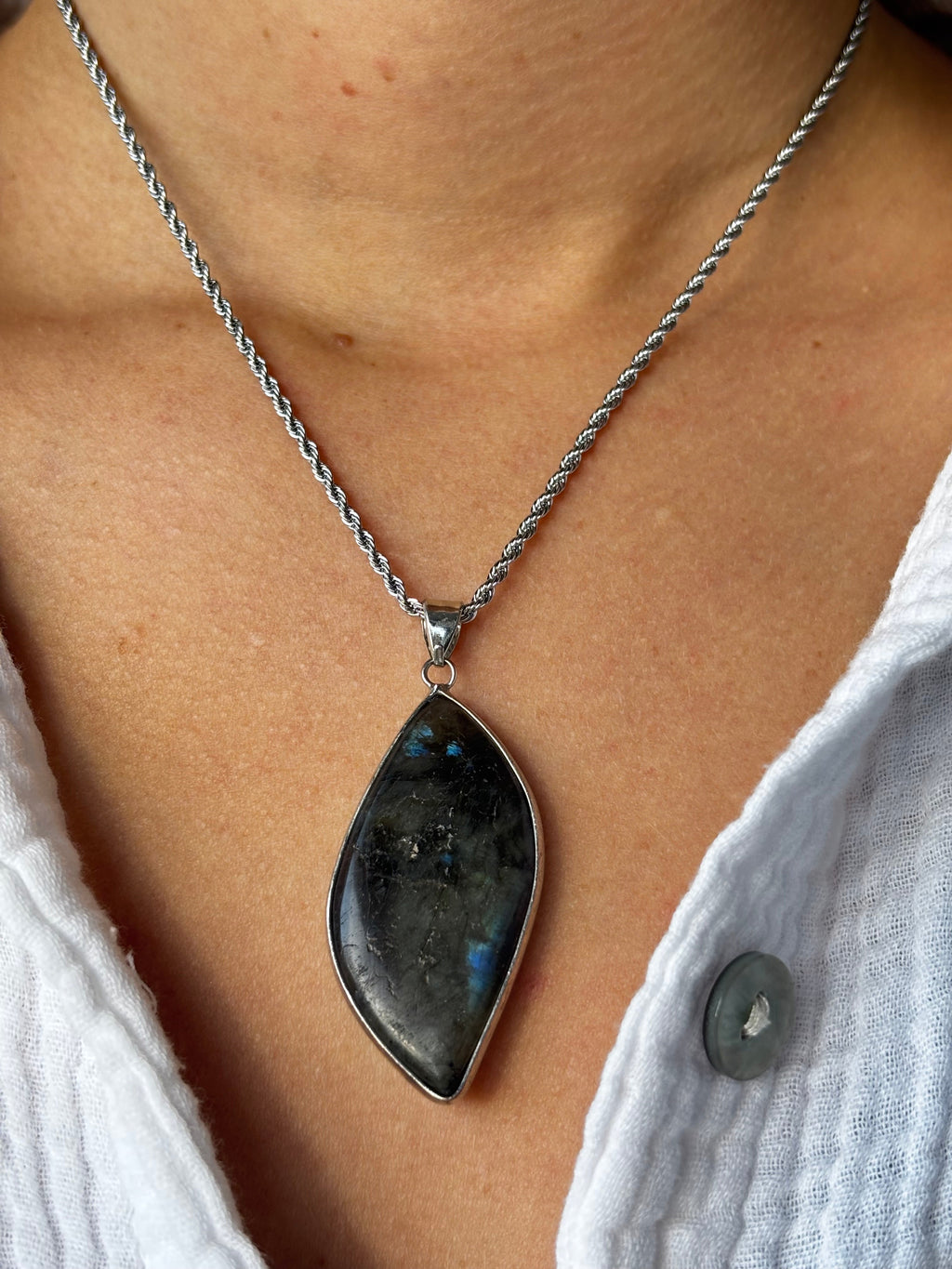 Collier ✧ Torsadée Silver Éveil de lumière