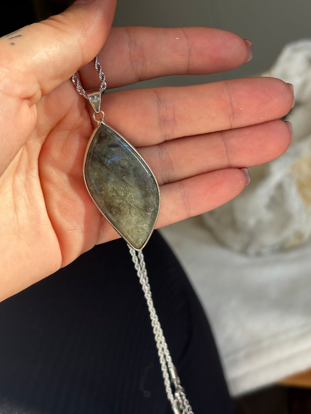 Collier ✧ Torsadée Silver Éveil de lumière