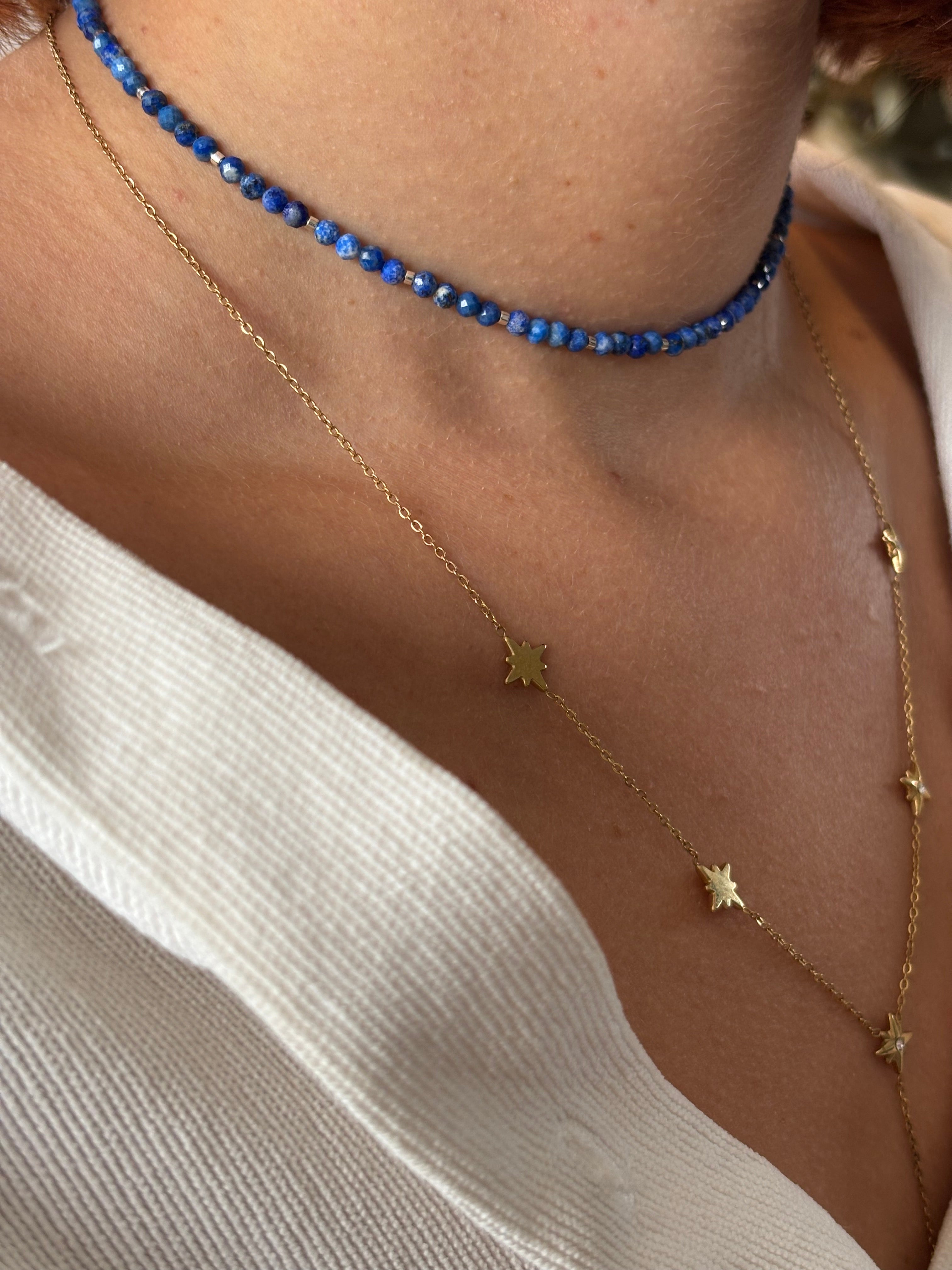 Collier ✧ Murmure Bleu Éveil de lumière